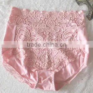 Vintage Lingerie Manufacturer High Waist Nylon Spandex Women Lace Panty thumbnail-1
