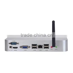 Cheapest L19X E350 Mini Cpu Media Center Industrial Computer 4G RAM 64G SSD With WIFI,12V Power Adapt Support WIN7/WIN 8.1 thumbnail-2