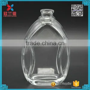 110ml Bestselling Oblate Round Transparent Glass Perfume Bottle With Crimp Neck Supplier's Choice thumbnail-3