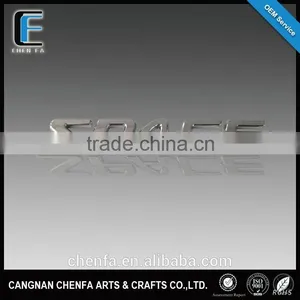 Promotional 3m Adhesive Plastic Auto Chrome Emblem thumbnail-1