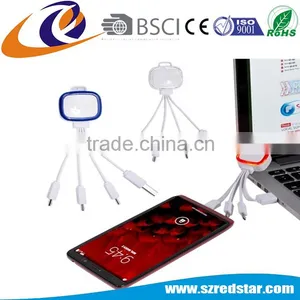 6 in 1 Colorful Multi Light Up USB Charging Charger Cable for Iphone and Android Mobile thumbnail-5