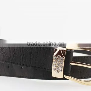 NEW Fashion Women's Fashion 30Mm pu Leather Rhinestone Belt for Women Jeans thumbnail-4