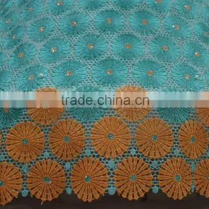 Nigerian Wedding Cotton Lace Africa Watersoluble Lace Africa Dry Lace Fabris thumbnail-5