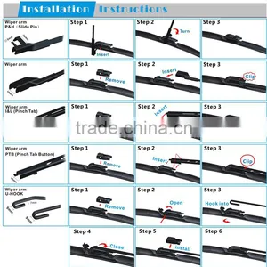 Car Accessories Wiper Blade in Windshield Wipers T190 thumbnail-5