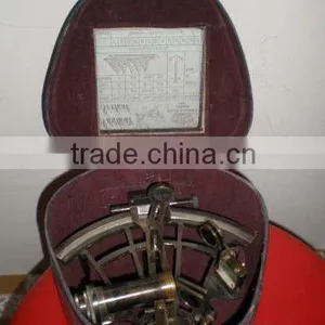 8 Inch German Sextant With Leather Box thumbnail-1