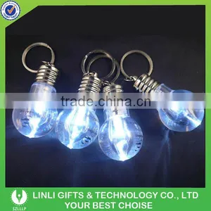 2016 Hot Sales Plastic Led Bulb Shape Key Chain thumbnail-5