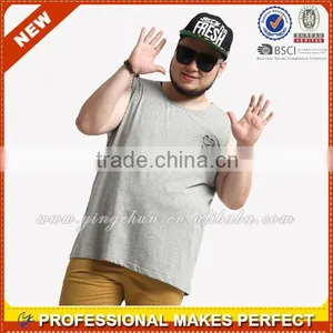 Mens Custom Logos Stringer Oversized Tank Top (YCT-C0134) thumbnail-1