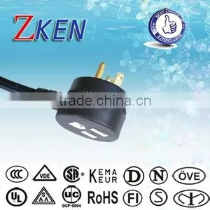 American UL Certificate 3 Pin Power Cord Plug thumbnail-2