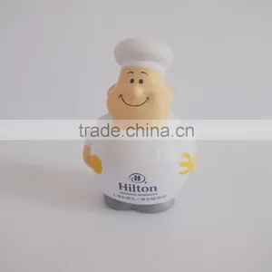 White Cook Promotional Anti Stress Toys thumbnail-1