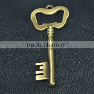 Europe Style Key Shape Bottle Opener With Keychain (copper) thumbnail-2