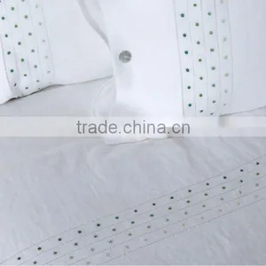 Hand Embroidery Dots Bedding Set thumbnail-1