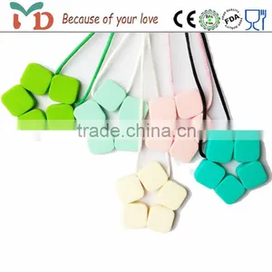New Design BPA Free Silicone Baby Chew Toy Necklace thumbnail-6