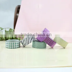 XG-10028 Customized Glitter Powder Tape Glitter Plastic Film Tape DIY Glitter Tape thumbnail-1