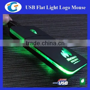 Pocket Size Computer Hardware Mouse Wired With Led Logo thumbnail-5