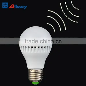 E27 7W PIR Sensor Led Bulb Human Body Motion Sensor Led Bulbs Dusk to Dawn Dimming Sensor Light thumbnail-1