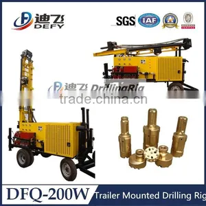 200m Dfq-200W China New Best Truck Mounted Used Bore Water Well Drillig Machine Price With Air Compressor thumbnail-1