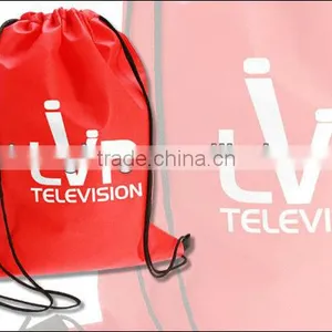 Portable Lady Polyester Drawstring Bag thumbnail-1