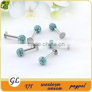 LR01071 Yellow Crystal Ball Lips Jewelry thumbnail-2