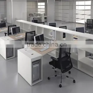 Colorful Knock Down Fashionable China Furniture Office Workstation for 2 Person thumbnail-1
