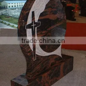 European Style Red Cross Tombstone thumbnail-1