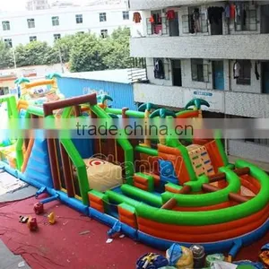 New Giant Commercial Adult Jungle Inflatable Obstacle Course Challenge Supplier's Choice thumbnail-1