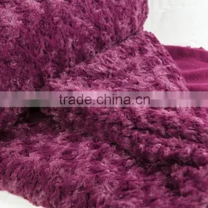 100% Polyester Soft Purple Cheap pv Fleece Gifts Promotional Blanket thumbnail-3