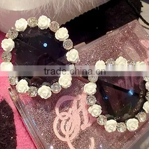 Diamond Flower Rim Vintage Party Beach Festival Frame Shades Round Sunglasses thumbnail-6