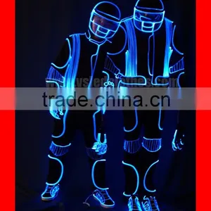 Wireless DMX512 Programmable Light Up LED Robot Outfit Suit thumbnail-3