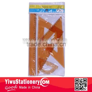 15CM Colorful Drawing Ruler Set 4pcs Geometry Set thumbnail-5