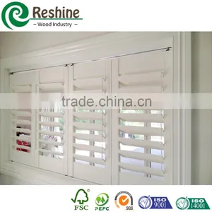 Classic White PVC Plantation Window Louver Shutter thumbnail-6