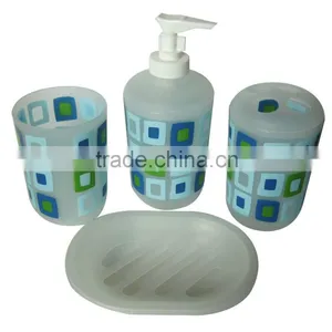 Colourful 4pcs Plastic Bathroom Set China thumbnail-1