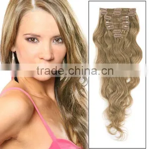 Wholesale High Quality Remy Clip on Human Hair Extension thumbnail-2
