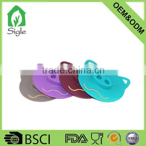 Anti-leak Silicone Cute Pig Shape Bowl Lid Cup Cover Coffee Lid Custom Size Personalize Lid thumbnail-1