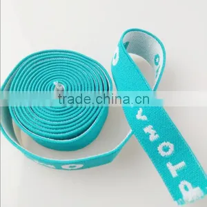Eco-Friendly Custom Logo Polyester Rubber Band Jacquard Elastic Webbing thumbnail-4