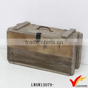 Lock Aged Old Fir Decorative Wooden Handmade Box thumbnail-1