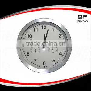 Big Wall Clock With Thermometer Humidity thumbnail-1