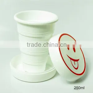 Small Enough to Fit Inside Your Pocket Portable Plastic Collapsible Travel Cup thumbnail-2