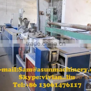 Jiaozhou PET PP Strap Band Production Line / PET PP Packing Tape Band Production Line / PET PP Packing Strap Extrusion Line thumbnail-2