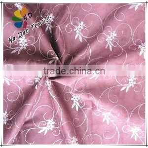 Embroidery Design Micro Suede Sofa Fabric thumbnail-1