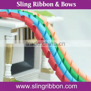 Solid Color 3/8" Grosgrain Ribbon Curling Ribbon Wholesale thumbnail-1