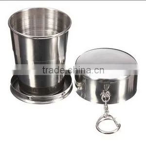 140ml 4oz Stainless Steel Folding Cup / Telescopic Travel Cup / Camping Folding Cup thumbnail-1