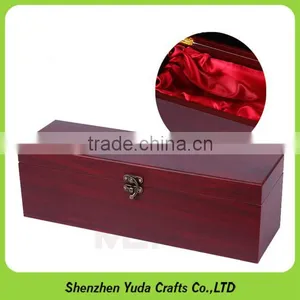 High-grade MDF Packaging Case Luxury Wine Wooden Box With Lock thumbnail-1