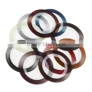Mixed Color Rolls Glittered Striping Tape Line DIY Nail Art Tips Decoration Sticker Nail Tape thumbnail-1