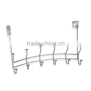Metal Over Bathroom Door Hanging Hook and Over the Door Rack thumbnail-4