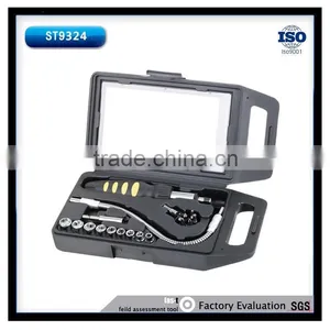 20Pcs Transparent Case Hand Tool Set of Ratchet Handle and Bit Socket Set thumbnail-2
