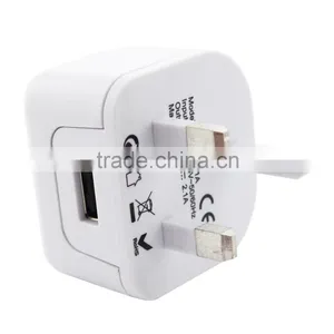Hot Sale New Arrival 5V 2.1A Singapore Usb Charger With UK Plug thumbnail-2