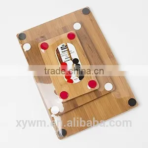 Reversible Bamboo Cutting Board Set With Non-Skid Silicone Corners thumbnail-1