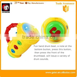 Battery Operated Musical Instrument Hand Drum Toy With Light thumbnail-2