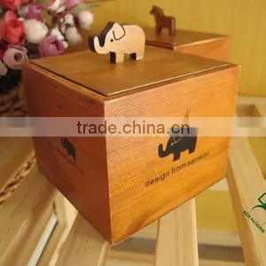 Cute Wooden Toy Storage Box With Animal Elements thumbnail-4