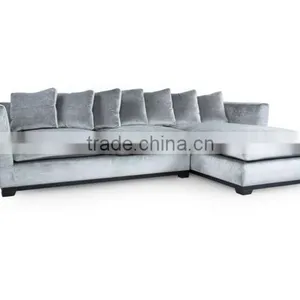 Modern Living Room Sofa Set With L-Shaped Fabric Corner Sofa in Living Room Furniture of Cheap Sofa Set thumbnail-2